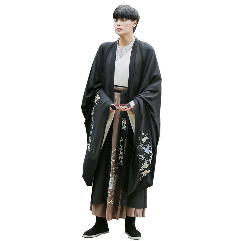 Chinese Traditional Dress Summer and Autumn Chinese Traditional Han Clothing Placket Chest-High Dress