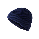 Toboggan Hat Autumn Winter Retro Dome Thermal Knitted Hat