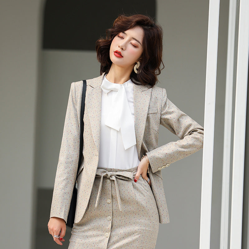 Womens Autumn Uniform Designs Formal Style Office Lady Bussiness Attire Work Suit