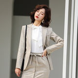 Womens Autumn Uniform Designs Formal Style Office Lady Bussiness Attire Work Suit