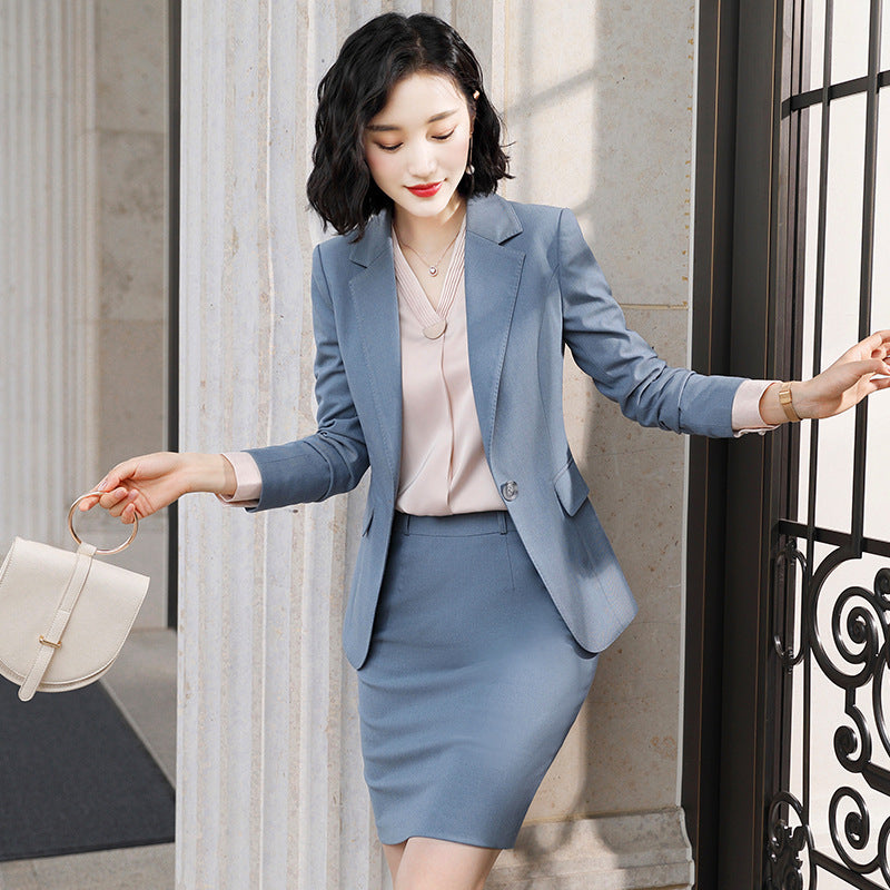 Womens Autumn Uniform Designs Formal Style Office Lady Bussiness Attire Work Suit