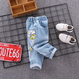 Children's Jeans Children's Clothing Boys Ripped Trousers Jeans for Children