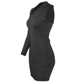 Hot Women in Tight Dresses Autumn Winter Sexy Long Sleeve Dress