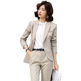 Womens Autumn Uniform Designs Formal Style Office Lady Bussiness Attire Work Suit