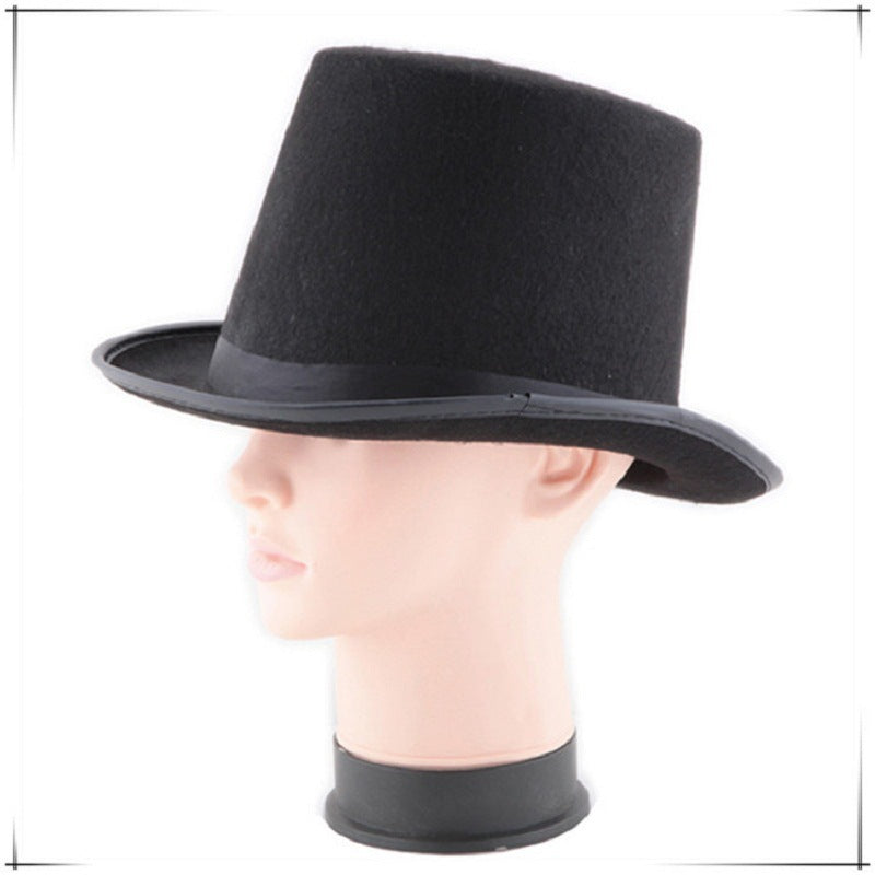 Top Hat Black Magician Hat Magic Hat Top Hat Fedora Hat Halloween Props