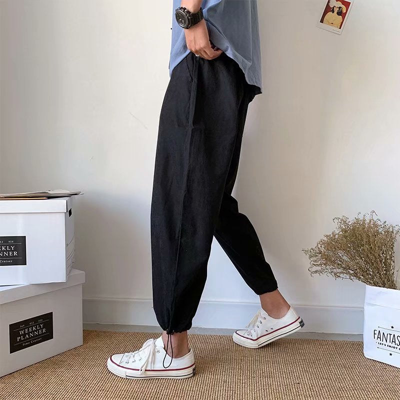 Men Pants Loose Casual Pants Straight Spring and Autumn Men