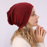 Women Winter Hats Autumn and Winter Men's and Women's Sleeve Cap Knitted Warm