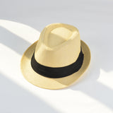 Italian Fedora Hats Summer Vacation Straw Hat Beach Hat