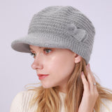 Women Winter Hats Women's Autumn and Winter Solid Color Knitted Hat