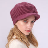 Women Winter Hats Women's Autumn and Winter Solid Color Knitted Hat