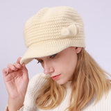 Women Winter Hats Women's Autumn and Winter Solid Color Knitted Hat