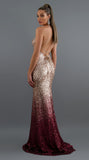 Formal Dresses & Gowns Sexy V-neck Strap Sequin Gradient Gown