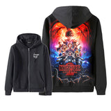 Stranger Things Hellfire Club Coat Digital Printing Hoodie Pullover Sports Sweater Couple's Clothes