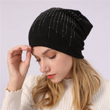 Women Winter Hats Autumn and Winter Men's and Women's Sleeve Cap Knitted Warm