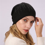 Women Winter Hats Autumn and Winter Men's and Women's Sleeve Cap Knitted Warm