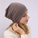 Women Winter Hats Autumn and Winter Men's and Women's Sleeve Cap Knitted Warm