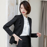 Womens Autumn Uniform Designs Formal Style Office Lady Bussiness Attire Work Suit