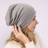 Women Winter Hats Autumn and Winter Men's and Women's Sleeve Cap Knitted Warm