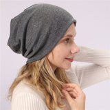 Women Winter Hats Autumn and Winter Men's and Women's Sleeve Cap Knitted Warm