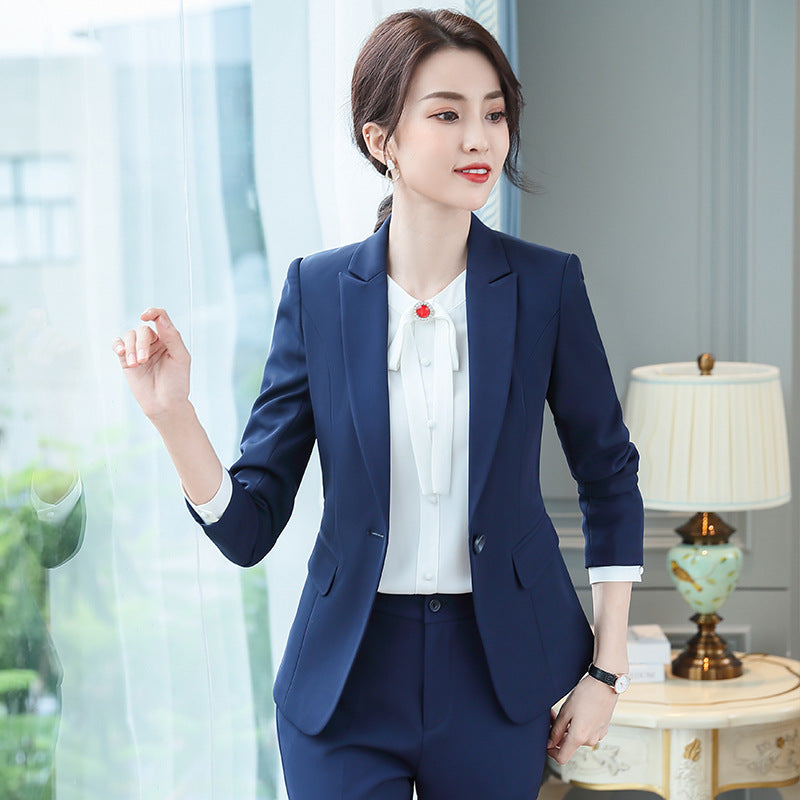 Womens Autumn Uniform Designs Formal Style Office Lady Bussiness Attire Work Suit