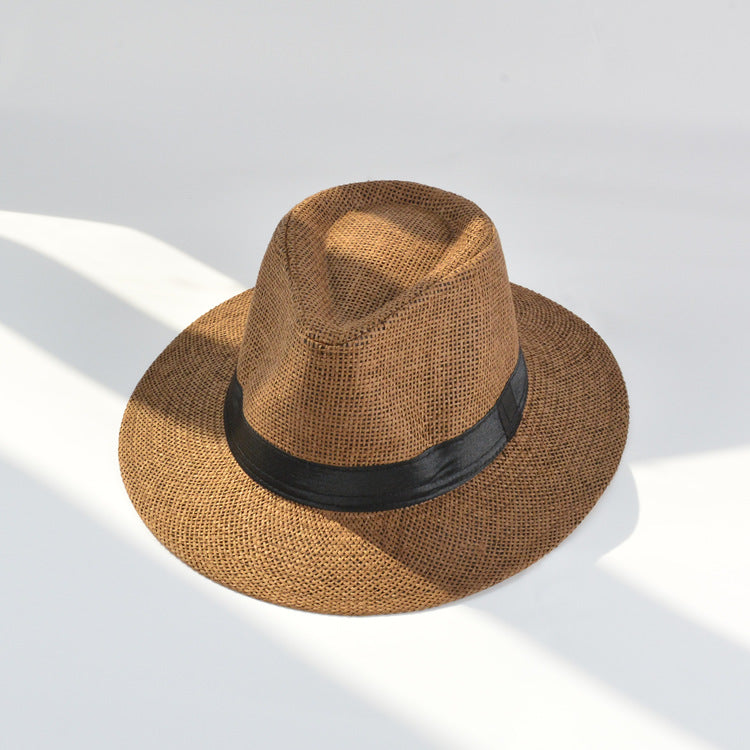 Italian Fedora Hats Summer Hat Men's Women's Straw Hat Casual Fedora Hat