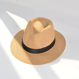 Men's Kentucky Derby Hats Summer Men's Women's Straw Hat Beach Sun-Proof Casual Fedora Hat