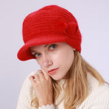 Women Winter Hats Women's Autumn and Winter Solid Color Knitted Hat