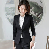 Womens Autumn Uniform Designs Formal Style Office Lady Bussiness Attire Work Suit