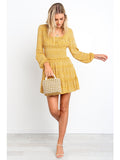 Milkmaid Dresses Autumn Long-Sleeved Dress