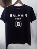 T Shirt Balmain Spring/Summer Short Sleeve Printed Letter Cotton T-shirt