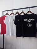 T Shirt Balmain Spring/Summer Short Sleeve Printed Letter Cotton T-shirt