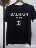 T Shirt Balmain Spring/Summer Short Sleeve Printed Letter Cotton T-shirt