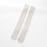 Winter Chunky Cable Thick Knit Thigh High Socks Long Stockings Boot Solid Color Twist Mid-Calf Length Loose Socks Woolen Yarn Socks
