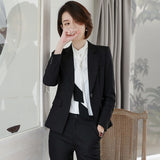 Womens Autumn Uniform Designs Formal Style Office Lady Bussiness Attire Work Suit