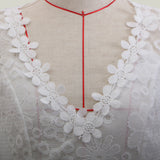 Women Lace Wedding Dress Women's Dress Sexy V-neck Long Sleeve Dress