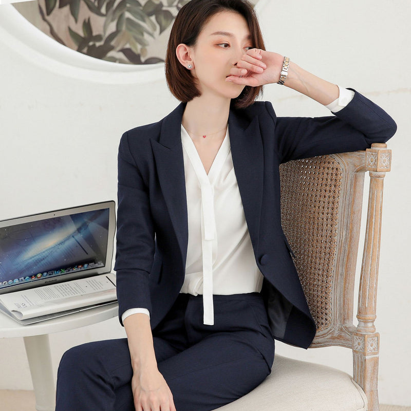 Women's Autumn Uniform Designs Formal Style Office Lady Bussiness Attire Work Suit Business Wear