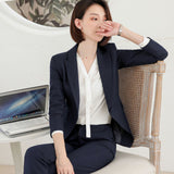 Women's Autumn Uniform Designs Formal Style Office Lady Bussiness Attire Work Suit Business Wear