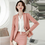 Women's Autumn Uniform Designs Formal Style Office Lady Bussiness Attire Work Suit Business Wear
