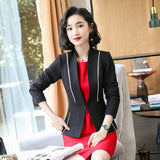 Women's Autumn Uniform Designs Formal Style Office Lady Bussiness Attire Work Suit Women's OL Jacket