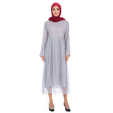 Muslim Women Stylish Kashibo Abaya Muslim Ladies Long Gown Islamic Clothing Jilbab Jalabiya Polka Dot Plus Size Dress