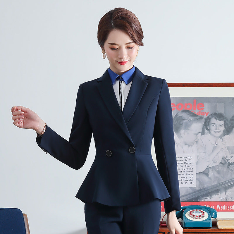 Women Autumn Uniform Designs Formal Style Office Lady Bussiness Attire Work Suit
