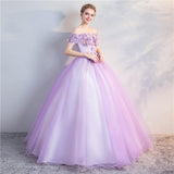 Women's Evening Dress Ball Gown Princess Quinceanera Wedding Dresses Stage Performance Pettiskirt Wedding Photography Off-Shoulder Fashion Dress