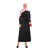 Muslim Women Stylish Kashibo Abaya Muslim Ladies Long Gown Islamic Clothing Jilbab Jalabiya Simple Maxi Dress