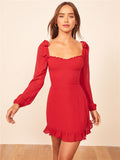 Milkmaid Dress Chiffon Summer Vintage Dresses