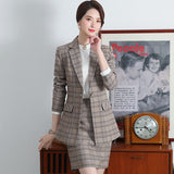 Women's Autumn Uniform Designs Formal Style Office Lady Bussiness Attire Work Suit Jacket Women's Suit
