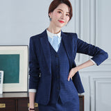 Women Autumn Uniform Designs Formal Style Office Lady Bussiness Attire Work Suit Business Suit Workwear