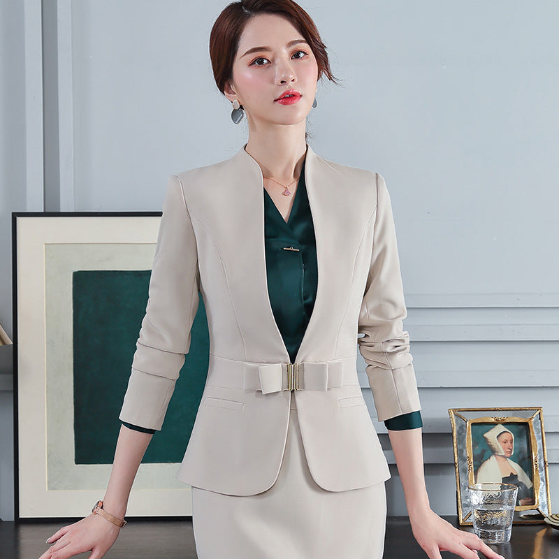 Women Autumn Uniform Designs Formal Style Office Lady Bussiness Attire Work Suit Business Wear Suit
