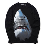 GVC Shirt Spring and Autumn Shark Pattern Long Sleeve Cotton Loose Men's Clothing