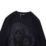 GVC T Shirt Fashion Personality Virgin Pattern Cotton Long-Sleeved T-shirt Men