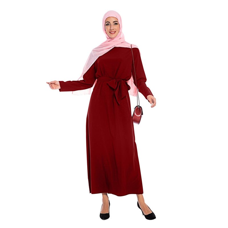 Muslim Women Stylish Kashibo Abaya Muslim Ladies Long Gown Islamic Clothing Jilbab Jalabiya Simple Maxi Dress